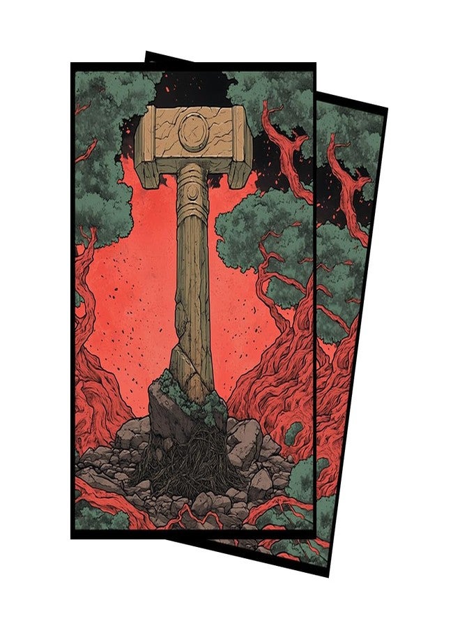 Paramint Red-Green Guild MTG Card Sleeves (Textured) - 104 Count Standard Size TCG Sleeves - Compatible with Magic The Gathering - Double Sleeving - Original Art Design, Premium Protection - Image 1
